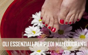 oli essenziali per piedi maleodoranti