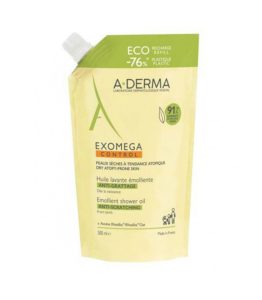 A-Derma Exomega Control - Olio Lavante Detergente Corpo Emolliente - Ricarica 500 ml