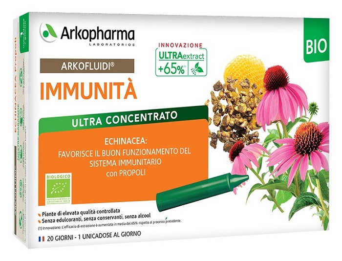 ARKOFLUIDI IMMUNITA' PROPOLI ECHINACEA 20 FIALOIDI 15 ML