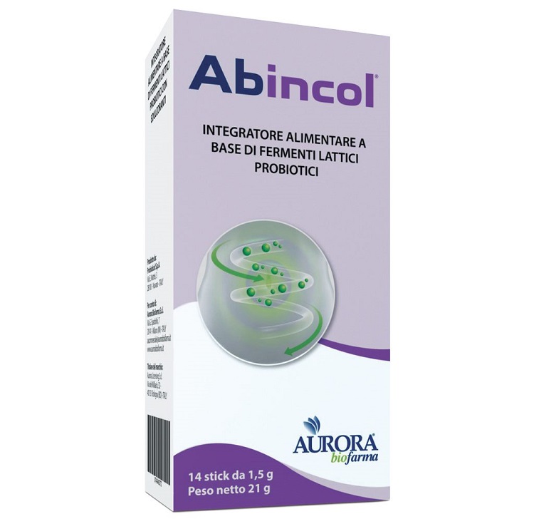 Abinacol Integratore di fermenti lattici 14 stick orosolubili