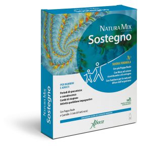 Aboca Natura Mix Advanced Sostegno - Integratore per Sistema Immunitario - 10 Flaconcini