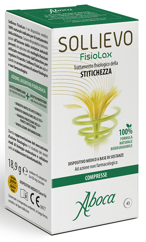 Aboca SOLLIEVO FISIOLAX Integratore per la stitichezza 45 compresse