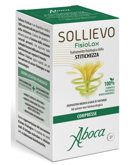 Aboca Sollievo FisioLax - Integratore per Stitichezza - 27 Compresse