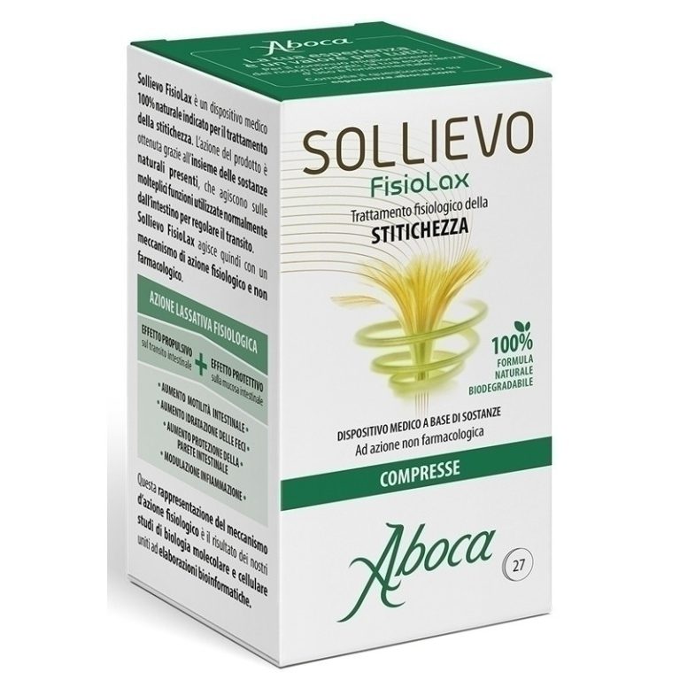 Aboca Sollievo FisioLax - Integratore per Stitichezza - 45 Compresse