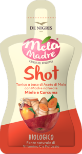 Aceto di Mela Madre Shot Miele e Curcuma De Nigris 30ml