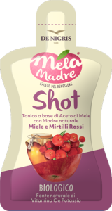 Aceto di Mela Madre Shot Miele e Mirtili Rossi De Nigris 30ml