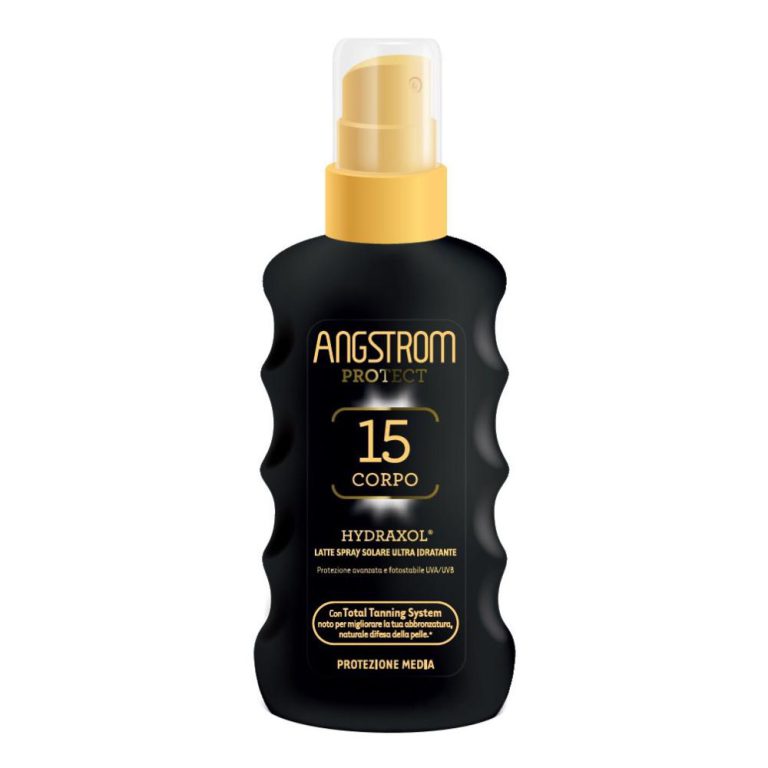 Angstrom Protect Hydraxol Corpo SPF 15 Latte Spray Solare 175 ml - Protezione solare media