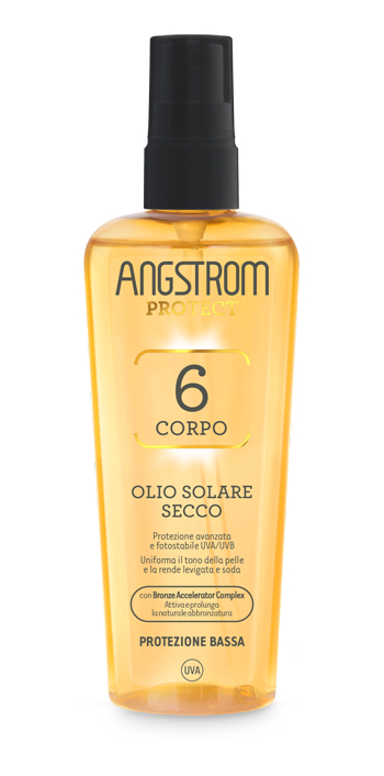 Angstrom Protect - Olio Solare Secco Corpo con Protezione Bassa SPF 6 - 150 ml