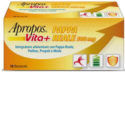 Apropos Vita+ Pappa Reale 500mg 10 Flaconcini Monodose Da 10ml