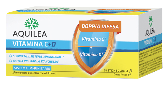 Aquilea vitamina c+d 28 bustine stick