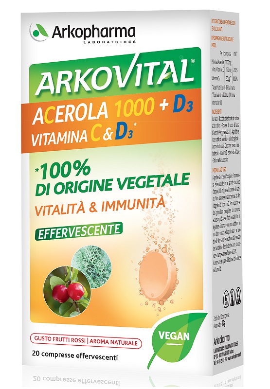 Arkovital acerola 1000 pack family 60 compresse