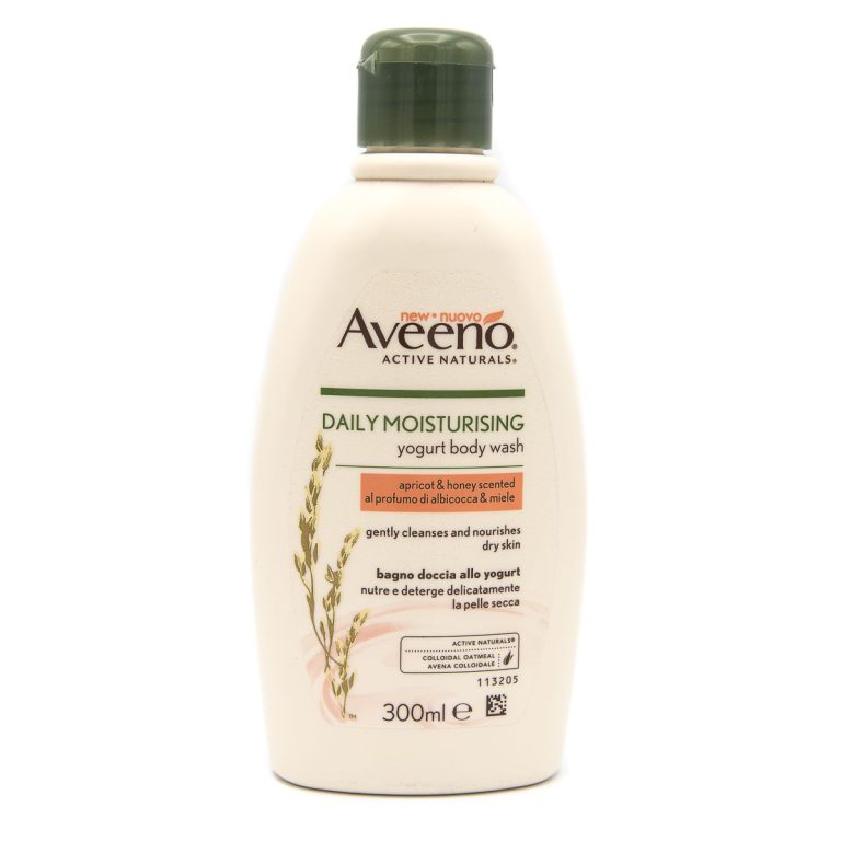 Aveeno Bagnodoccia Detergente Yogurt Albicocca e Miele 300 ml