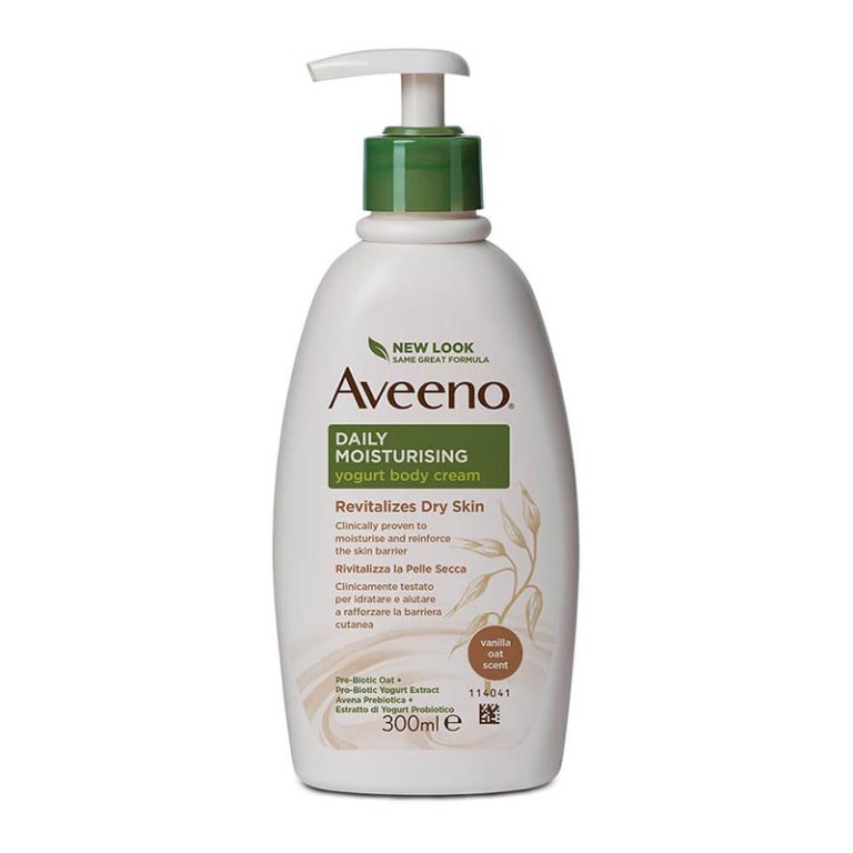 Aveeno Trattamenti Pelli Secche e Sensibili Crema Corpo Delicata Yogurt e Vaniglia 300 ml