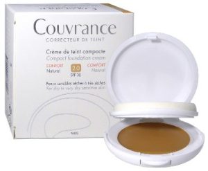 Avene Couvrance - Crema Compatta Colorata Uniformante con Protezione Solare Alta SPF 30 - Colore Naturale