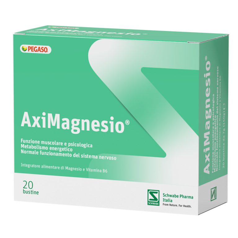 AxiMagnesio - Integratore alimentare per stanchezza fisica ed affaticamento - 20 buste