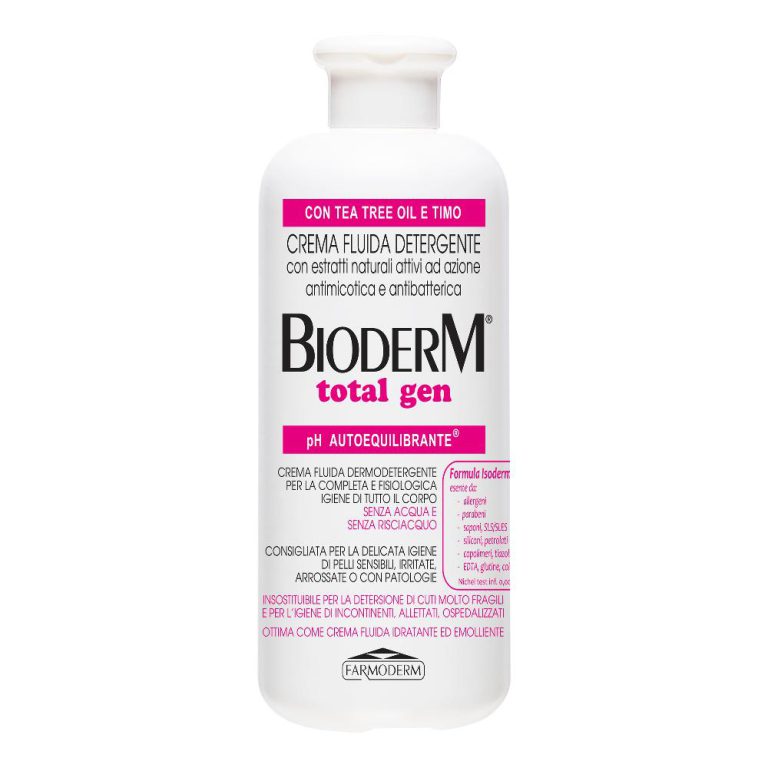 Bioderm Total Gen Crema Fluida Detergente Dermoprotettiva 500ml