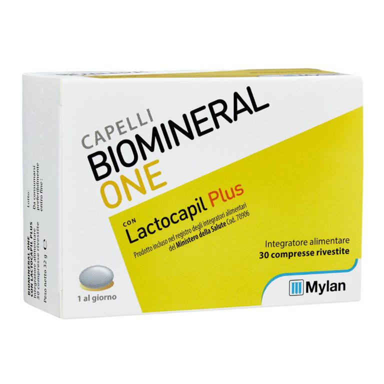 Biomineral Hair Terapy One con Lactopil Plus Capelli Deboli 30 Compresse