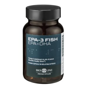 Bios Line Colesterolo Principium EPA-3 Fish Integratore 90 Capsule