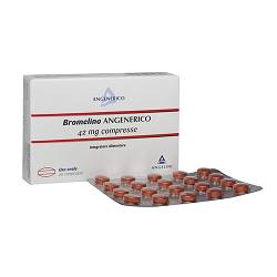 Bromelina Angenerico - Integratore per il Microcircolo - 20 Compresse Rivestite