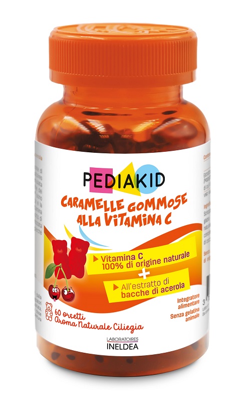 Caramelle Gommose Vitamina C Ciliegia Pediakid 60 Orsetti