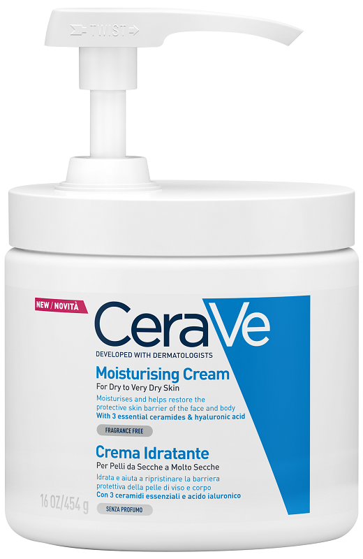 Cerave crema idratante per pelli da secche a molto secche 454 g pump