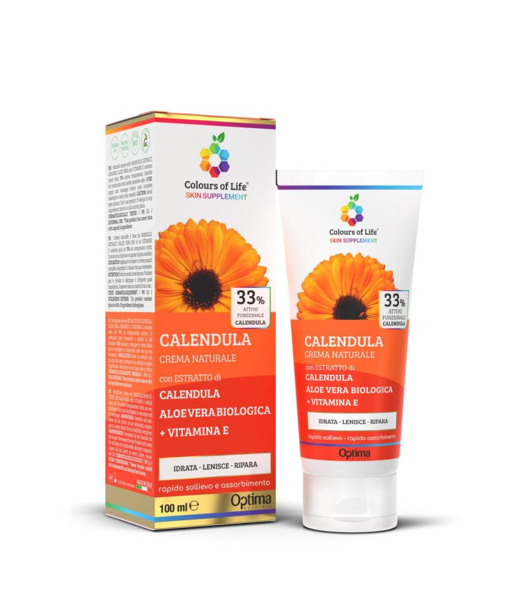 Colours Of Life Skin Supplement Calendula - Crema Corpo Idratante Lenitiva - 100 ml