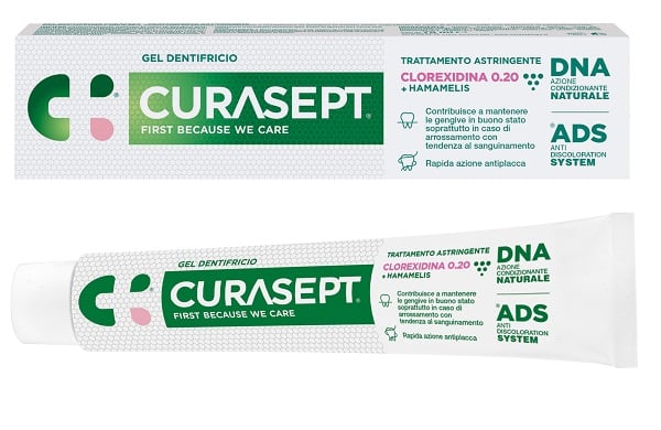 Curasept gel dentifricio ads dna trattamento astringente 75 ml