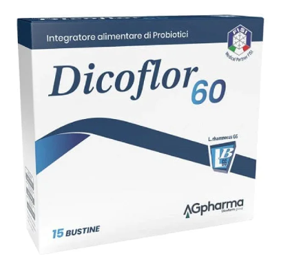 DICOFLOR 60 Integratore alimentare di probiotici 15 Bustine