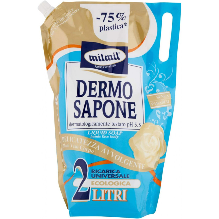 Delicatezza Avvolgente Dermo Sapone Eco Ricarica Mil Mil 2000ml