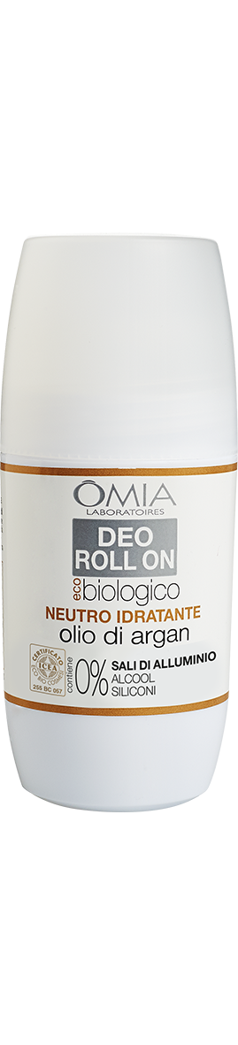 Deo Roll On Biologico Olio Di Argan Omia 50ml