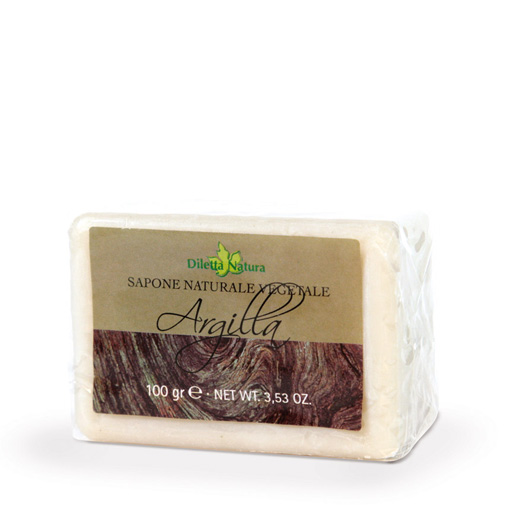 Diletta Natura Sapone Naturale Vegetale Argilla 100g