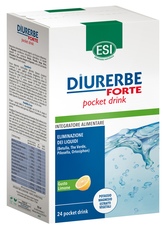 Diurerbe pocket integratore drenante 24 drink esi