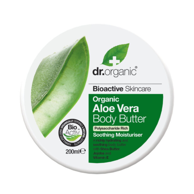 Dr Organic - Aloe Vera Body Butter Burro Corpo Idratante E Lenitivo 200ml