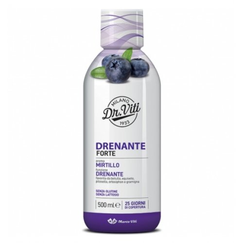 Drenante forte marco viti integratore per drenare liquidi in eccesso gusto mirtillo 500ml