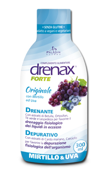 Drenax forte originale con mirtillo e uva 300 ml