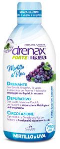 Drenax forte plus originale con mirtillo e uva 750 ml