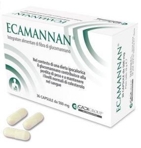 ECAMANNAN Integratore a base di Glucomannano 36 compresse da 500mg, di Ca.Di.GROUP