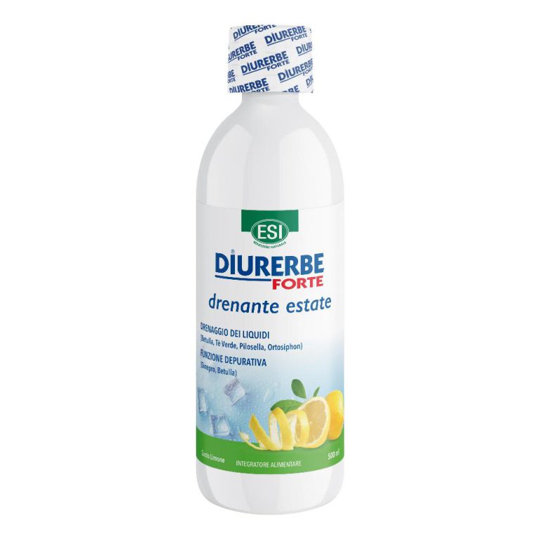 ESI Diurerbe Forte - Drenante Estate Limone Integratore Depurativo, 500ml