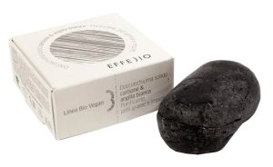 Effebio docciaschiuma solido carbone e argilla bianca 75 g