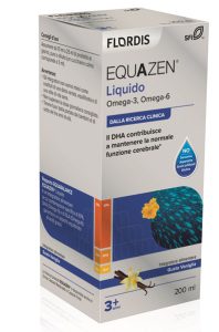 Equazen Liquido - Integratore di Acidi Grassi Omega 3 e Omega 6 - Gusto Vaniglia 200 ml