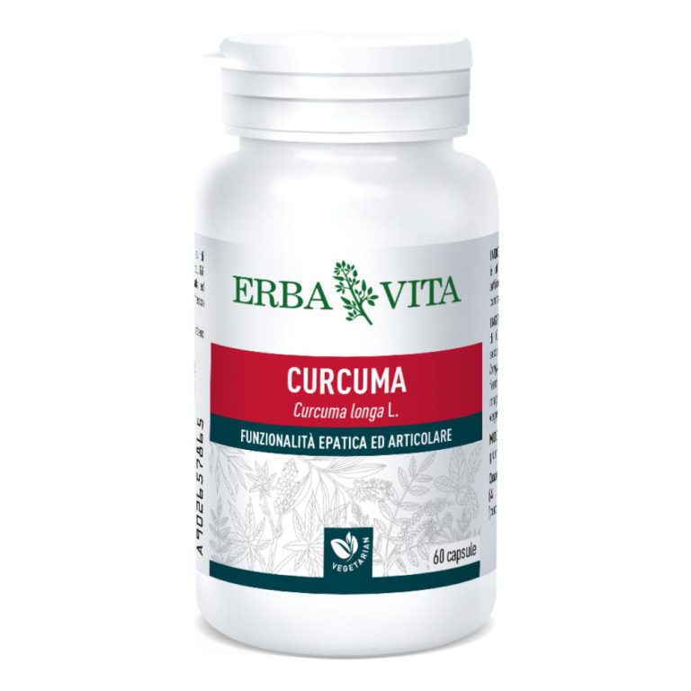 Erba Vita Group Curcuma Integratore Alimenatre 60 Capsule 450 Mg