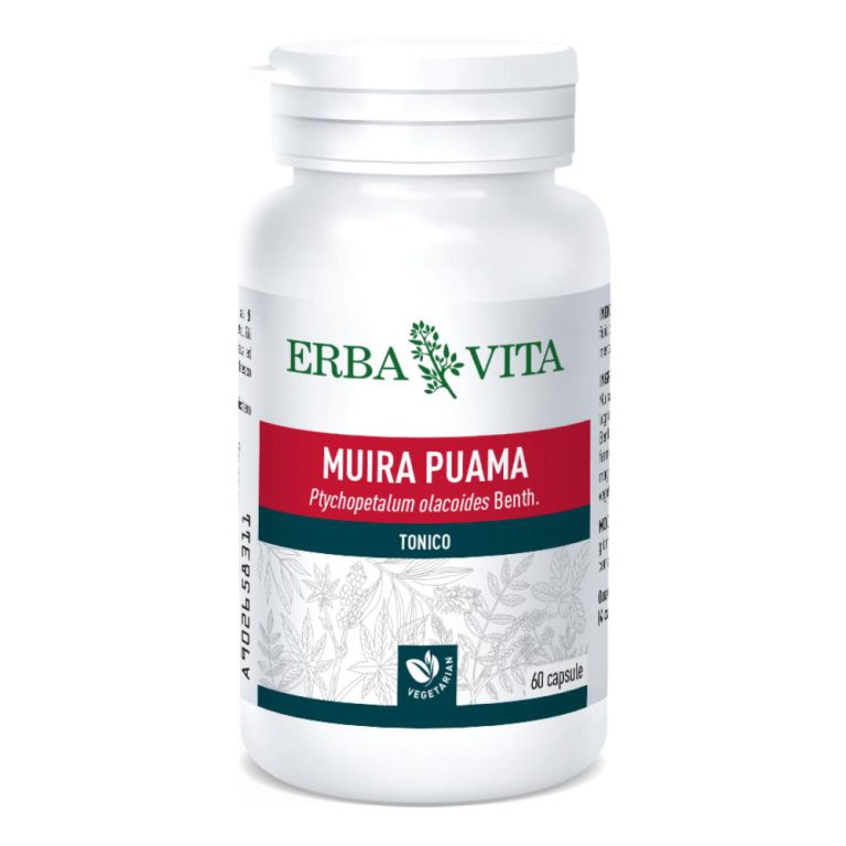 Erba Vita Muira Puama Integratore Alimentare 60 Capsule 400 Mg