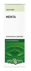 Erba Vita Olio Essenziale Menta Piperita Integratore Gas Intestinali 10 Ml