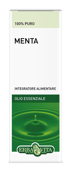 Erba Vita Olio Essenziale Menta Piperita Integratore Gas Intestinali 10 Ml