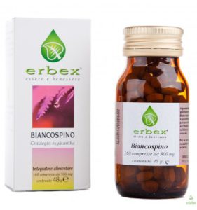 Erbex Biancospino Integratore Alimentare 100 Capsule Da 430mg