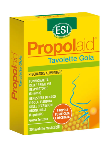 Esi Propolaid Tavolette per la gola gusto Zenzero