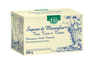 Esi Sapone di Marsiglia Solido Tea Tree e Timo 200 gr - Detergente naturale