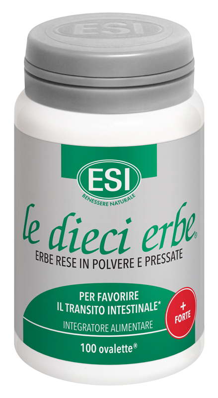 Esi le Dieci Erbe + Forte - Integratore per la Regolarità Intestinale - 100 Ovalette