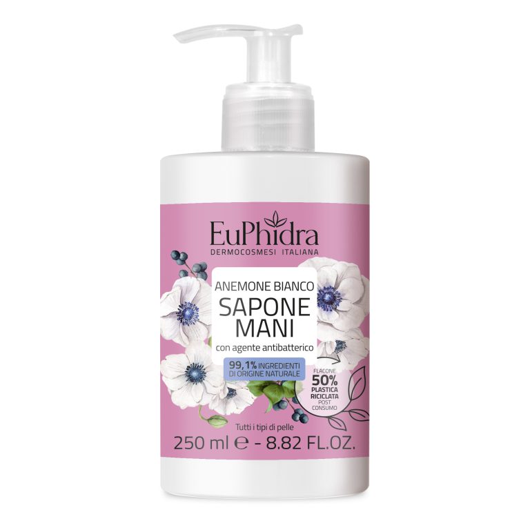 Euphidra Sapone Mani Liquido Profumo Anemone Bianco 250ml