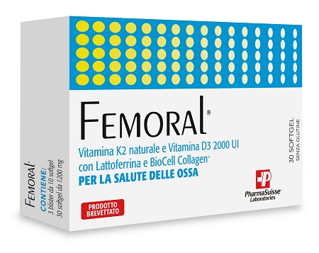 Femoral Integratore per le ossa 30 Capsule Softgel PHARMASUISSE LABORATORIES